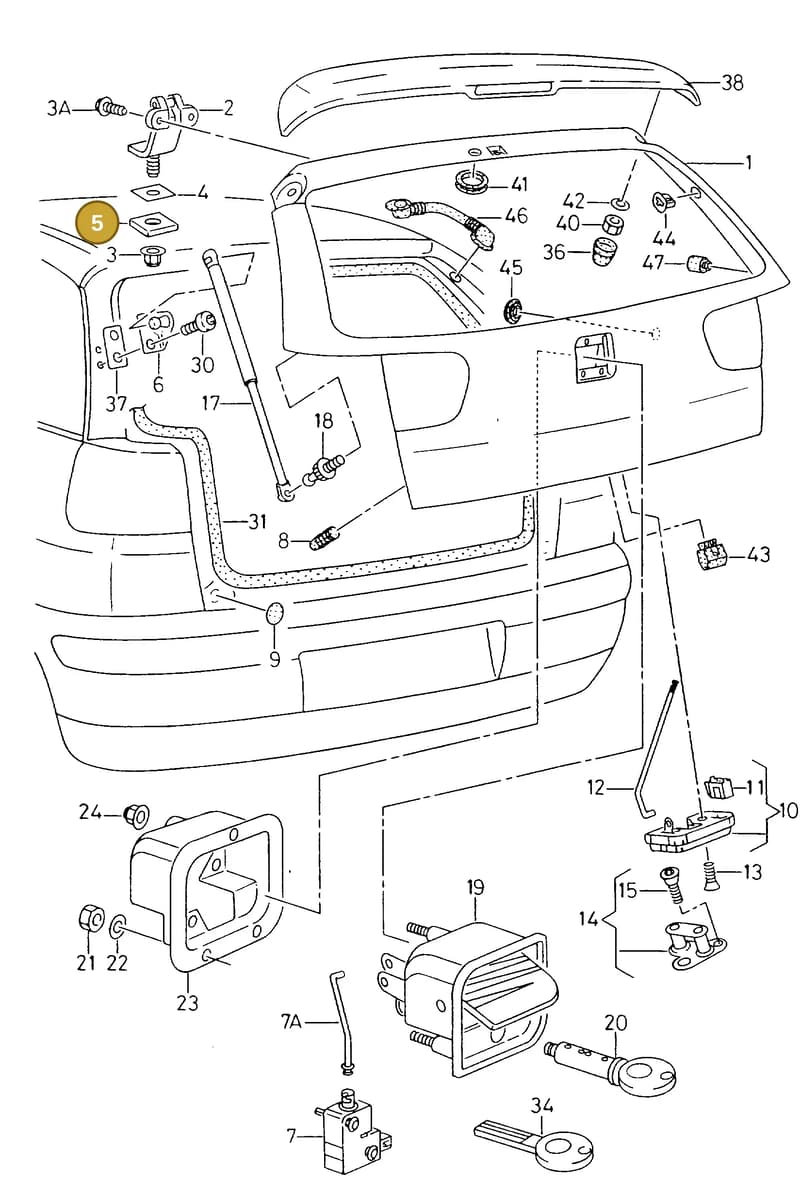 6K6827365B — SEAT IBIZA (1999-2002) diagram 238827200, position 5