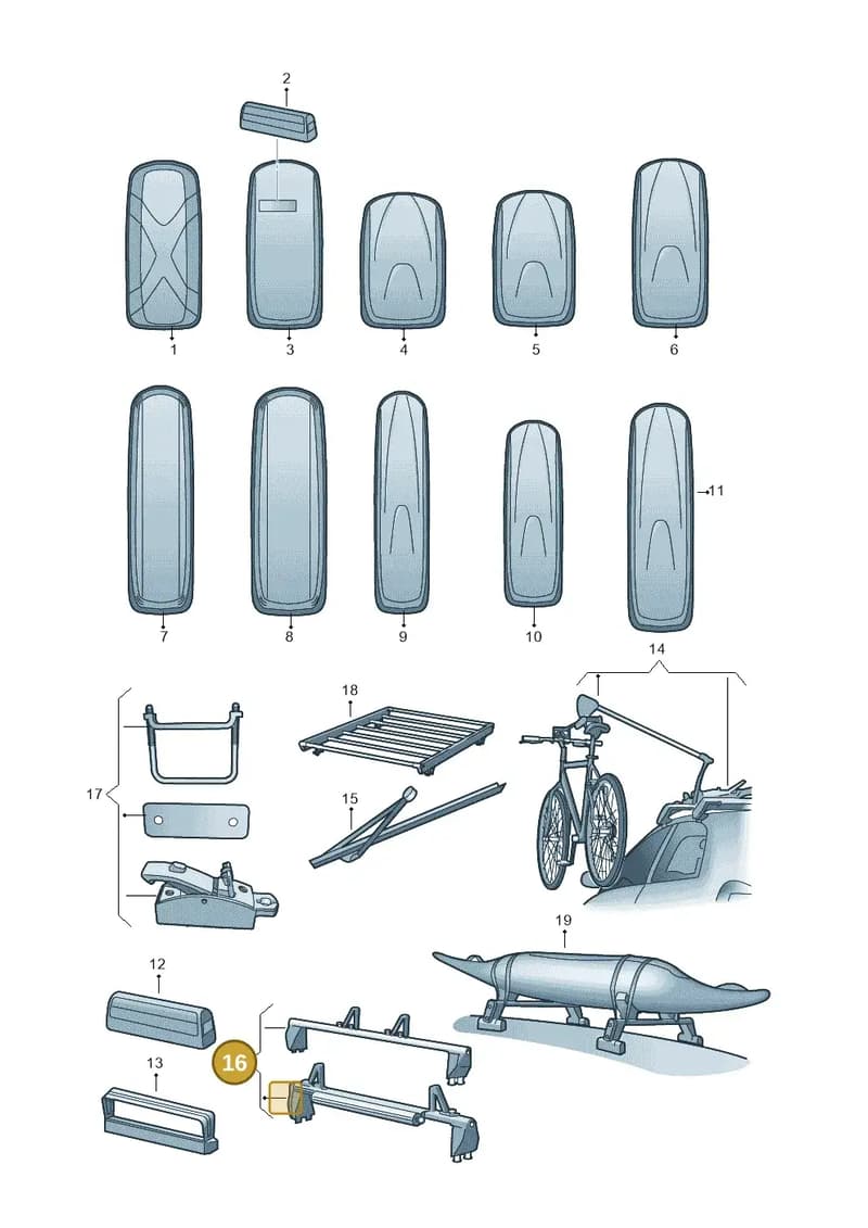 6K9071192 — Volkswagen Caravelle (2015-2019) diagram 474071400, position 16
