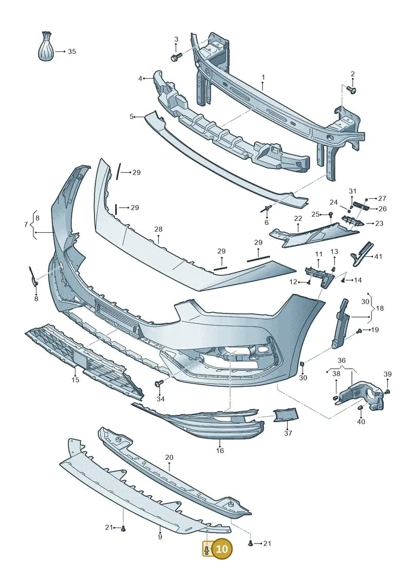 6L0121136A — SEAT Leon (2019-) diagram 5fn807010, position 10