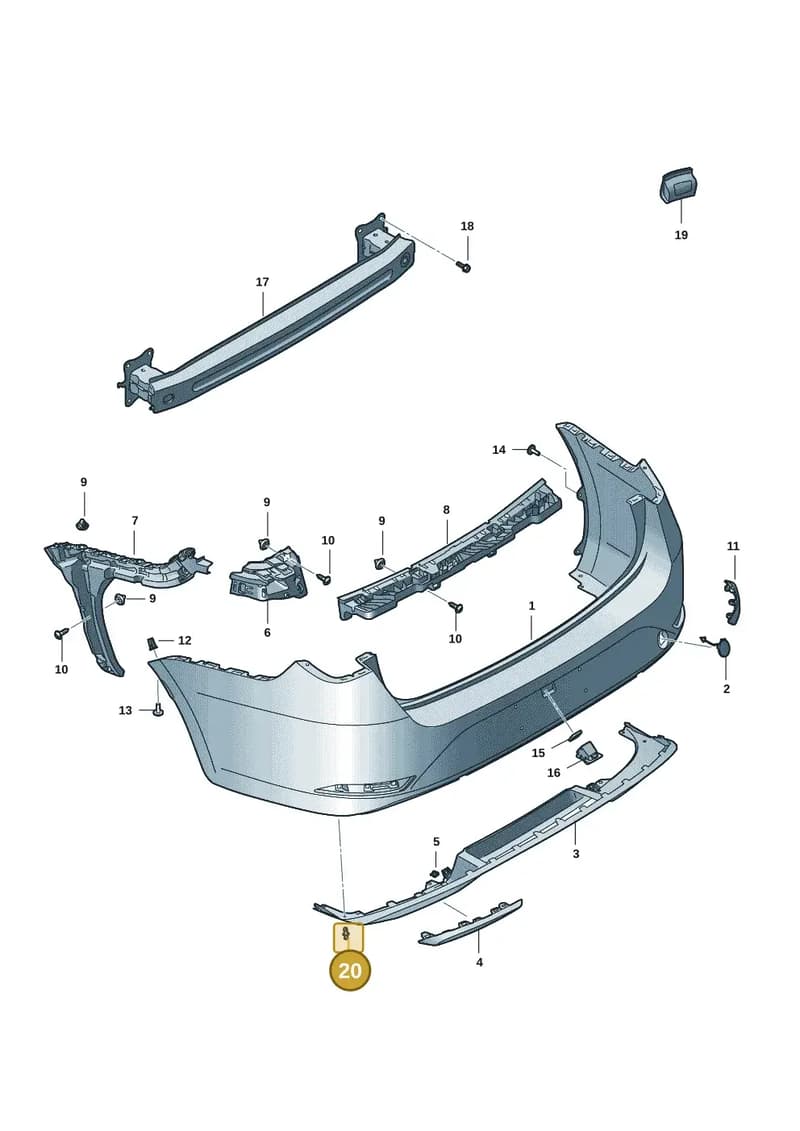 6L0121136A — SEAT Leon (2019-) diagram 5fn807060, position 20