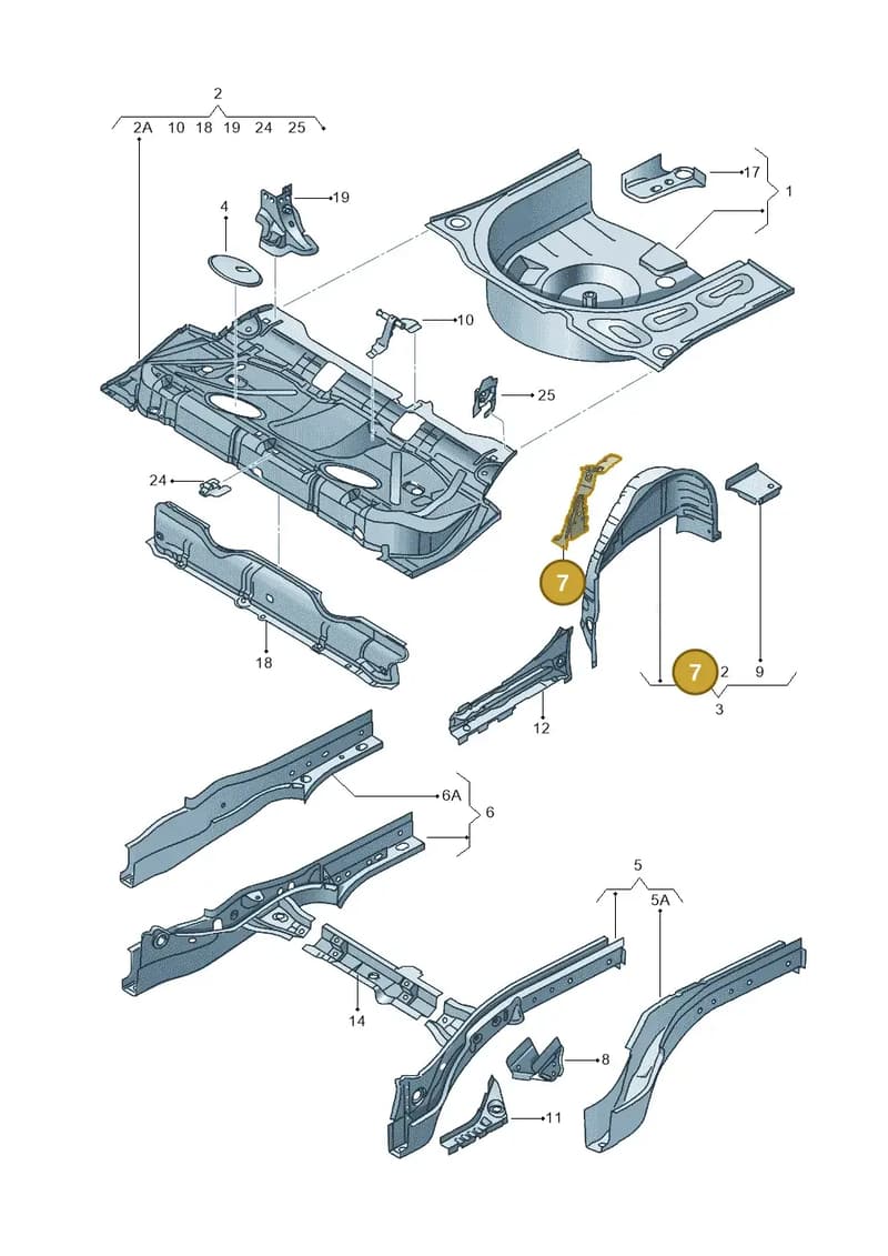 6L0803447A — SEAT Ibiza (2015-) diagram 639803200, position 7
