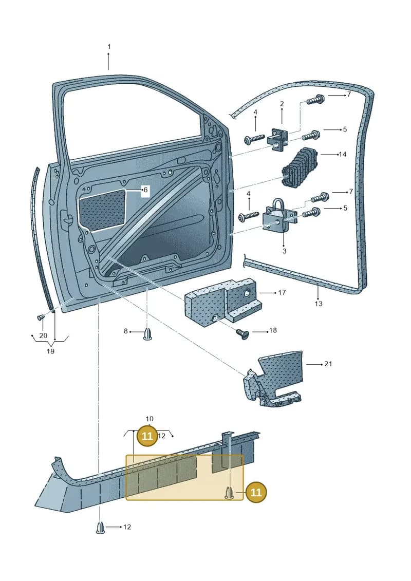 6L0839720 — SEAT CORDOBA/SE241 (2002-2005) diagram 254831100, position 11