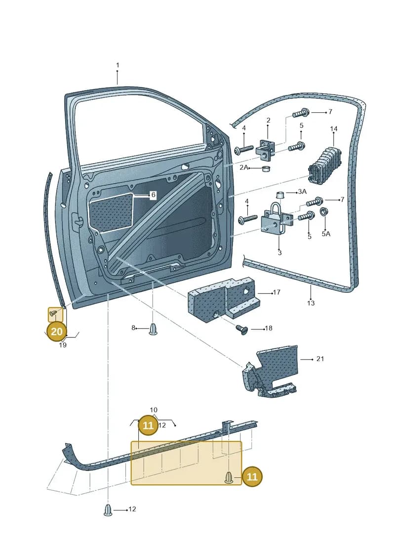 6L0839720 — SEAT IBIZA                  06> (2005-) diagram 468831100, position 11+20