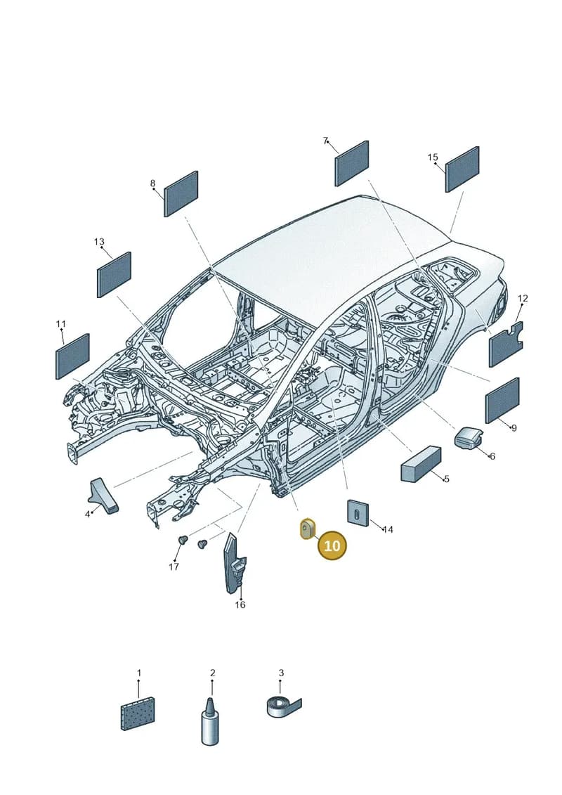 6L0864703A — SEAT Ibiza (2015-) diagram 879864000, position 10