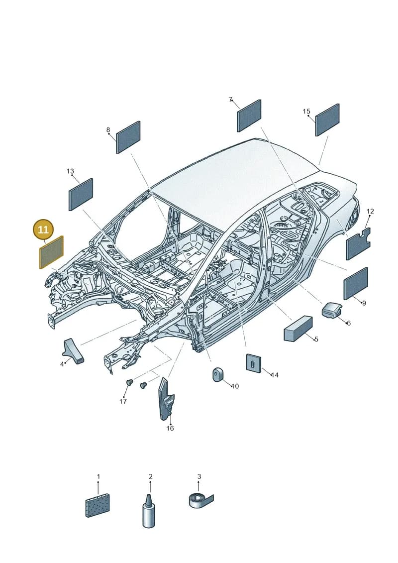 6L0864933A — SEAT Ibiza (2015-) diagram 879864000, position 11