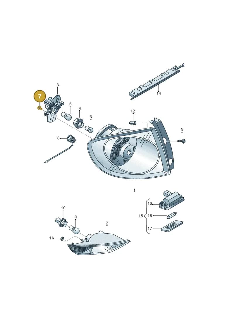 6L0945246 — SEAT Altea XL (2013-) diagram 418945000, position 7