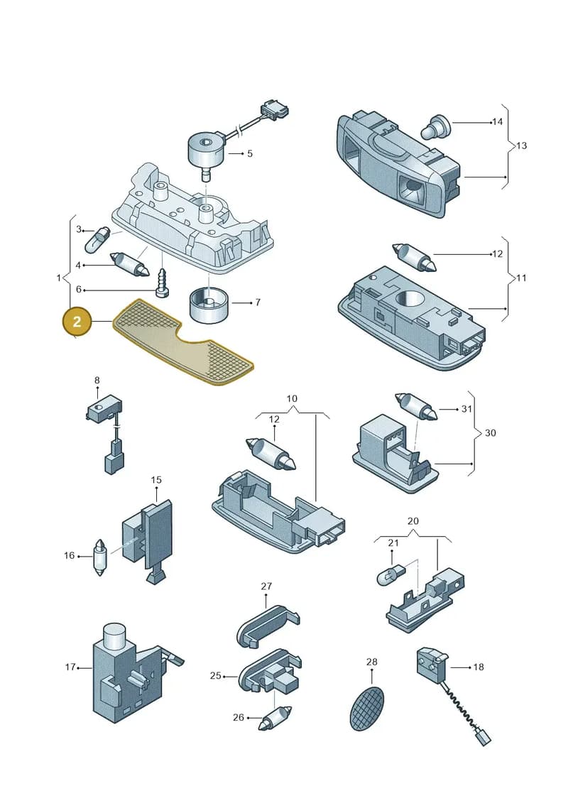 6L0947125 — SEAT TOLEDO/LEON/LEON-4 (2001-2006) diagram 194947000, position 2