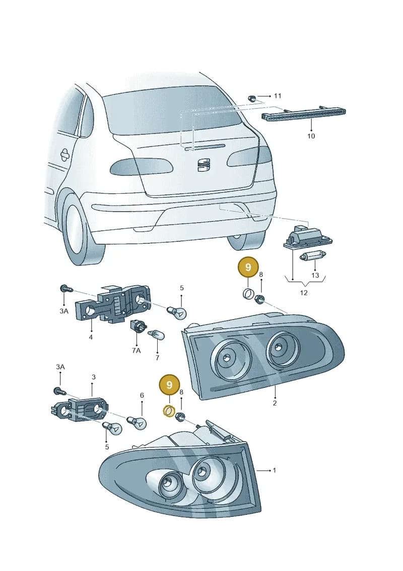 6L0955440A9B9 — SEAT CORDOBA                06> (2005-) diagram 401945000, position 9