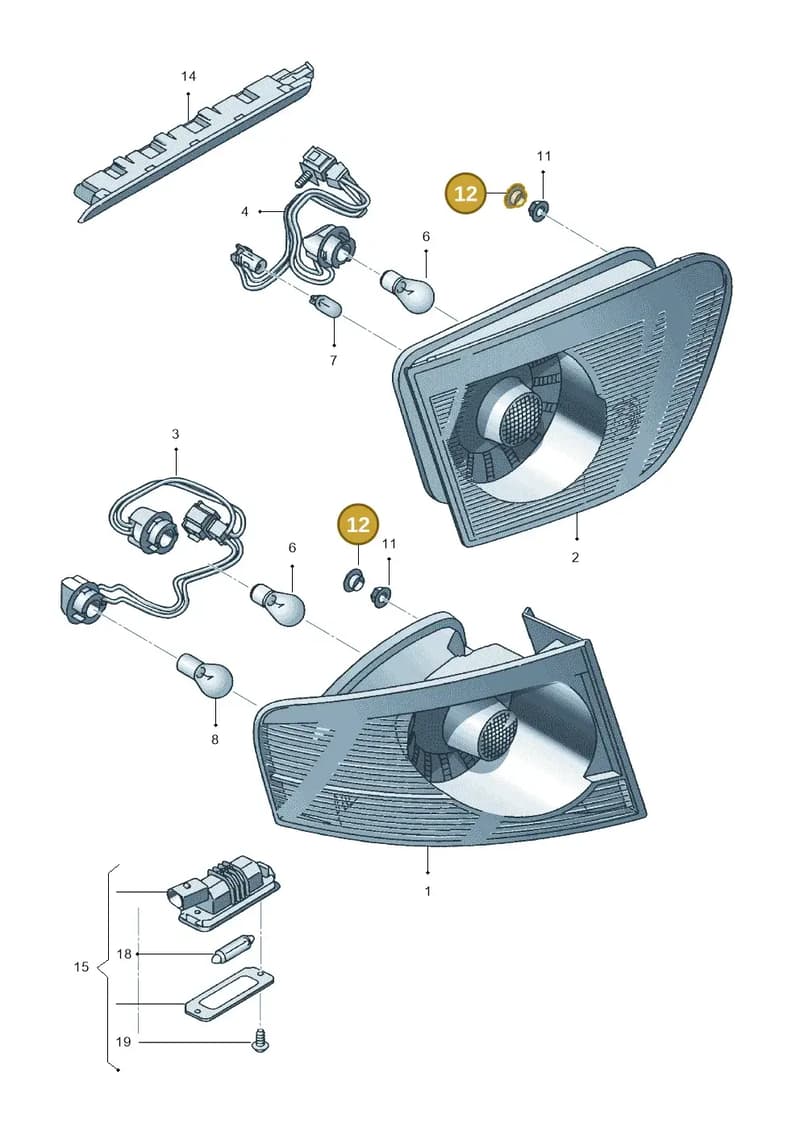 6L0955440A9B9 — SEAT Altea XL Reference (2013-2013) diagram 498945100, position 12