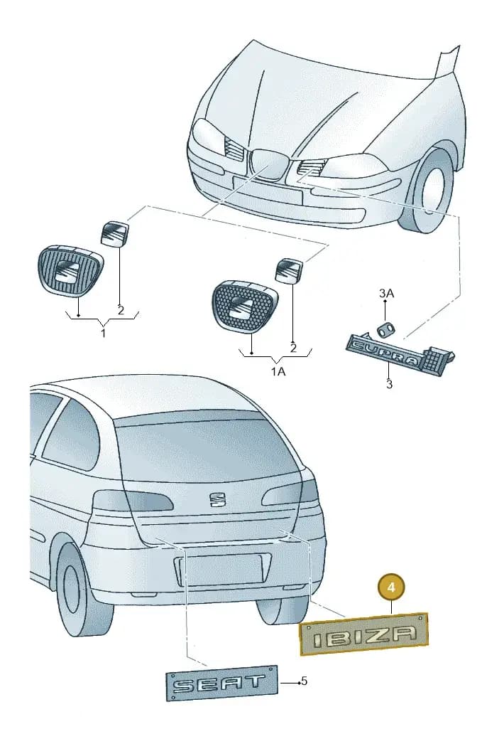 6LL853687739 — SEAT IBIZA                  06> (2005-) diagram 254853300, position 4