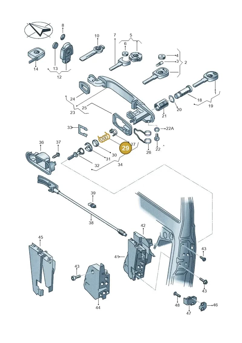 6N0837229A — SEAT Alhambra (2006-2010) diagram 246837000, position 29