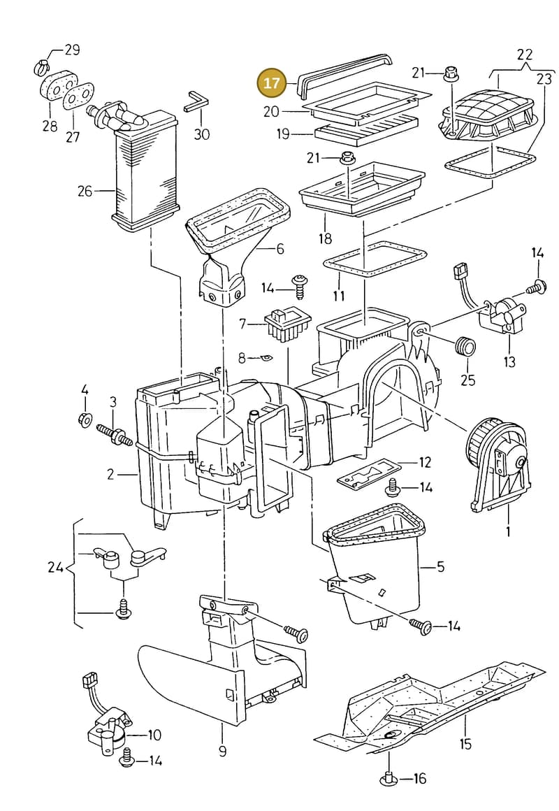 6N1815645A — SEAT CORDOBA/VARIO (1999-2002) diagram 238819200, position 17