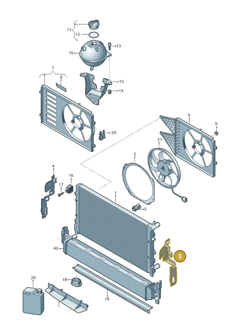 6P0121283A — SEAT Ibiza (2015-) diagram 773121850, position 3