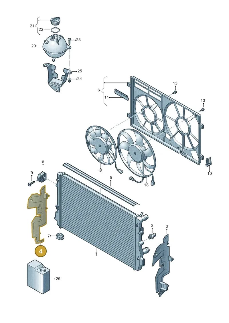 6P0121284A — SEAT Ibiza (2015-) diagram 773121870, position 4