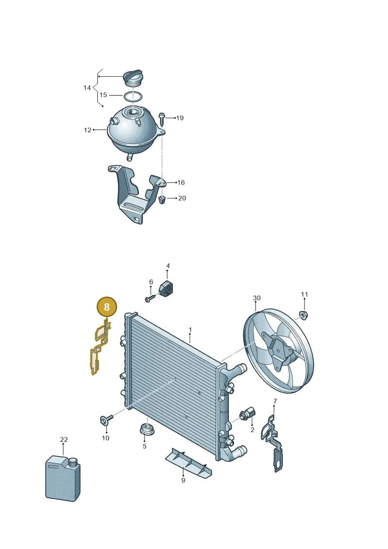 6P0121284 — SEAT Ibiza (2015-) diagram 773121800, position 8