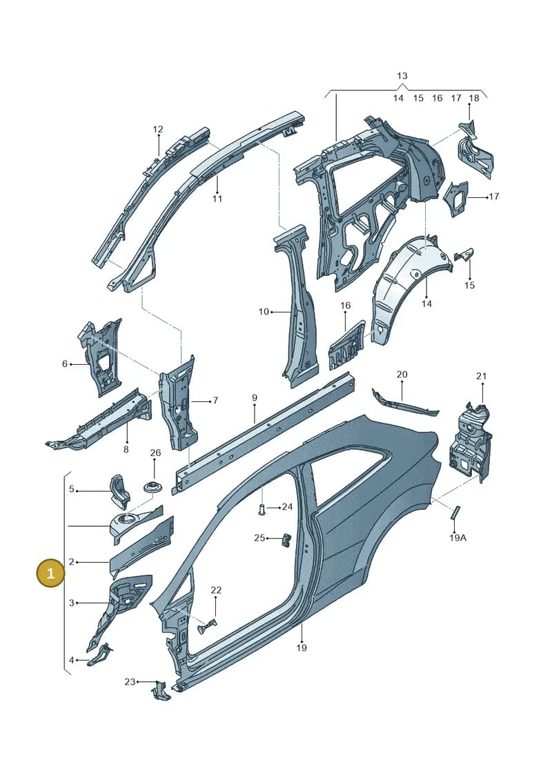 6P0805115 — SEAT Ibiza (2015-) diagram 639809000, position 1