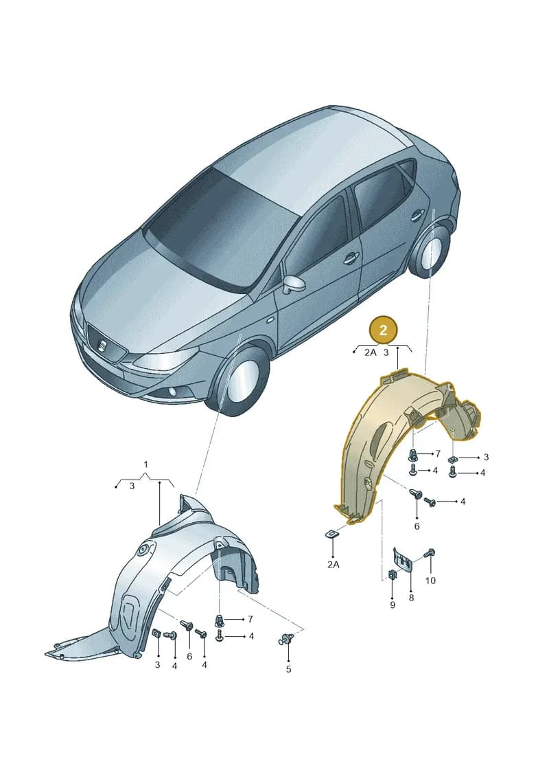 6P0810970B — SEAT Ibiza (2015-) diagram 639821500, position 2