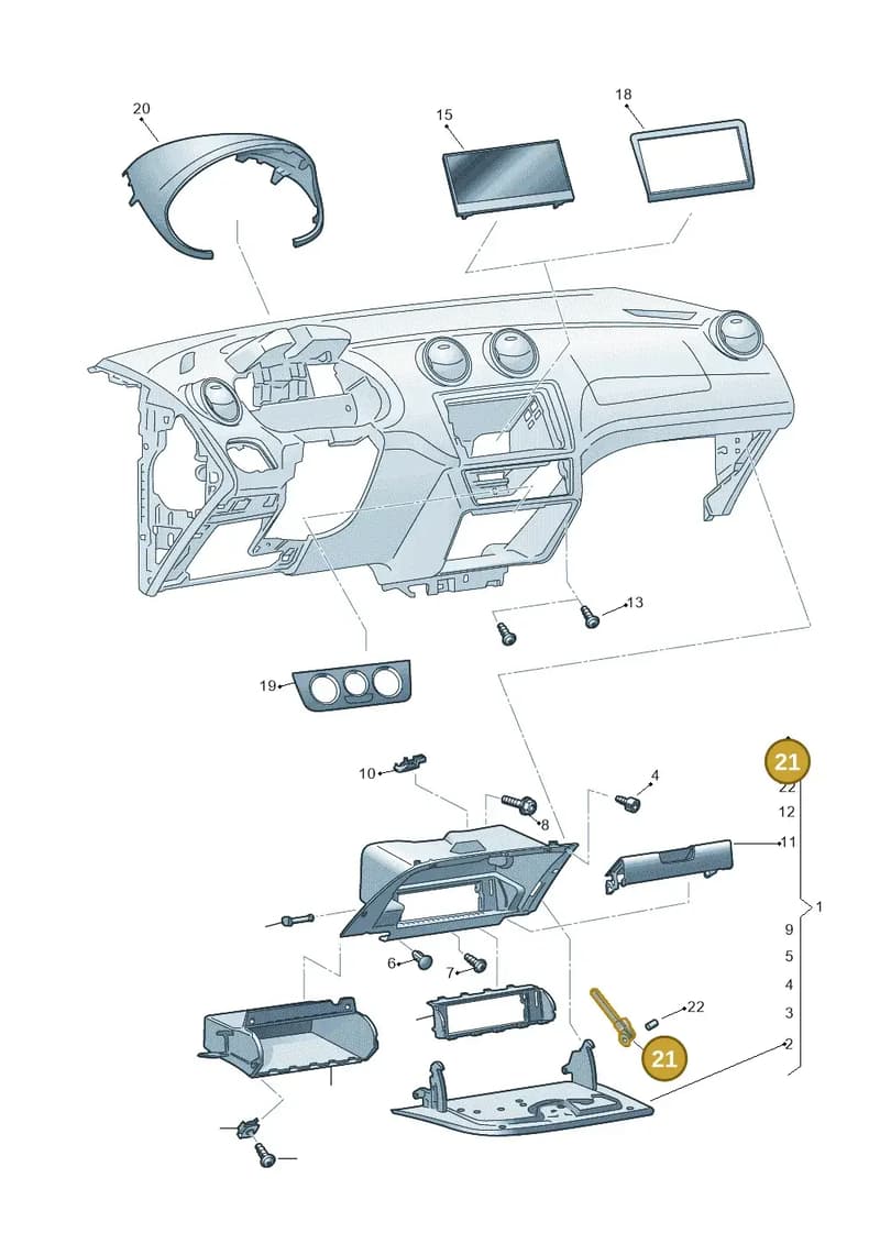 6P0858309 — SEAT Ibiza (2015-) diagram 879857200, position 21
