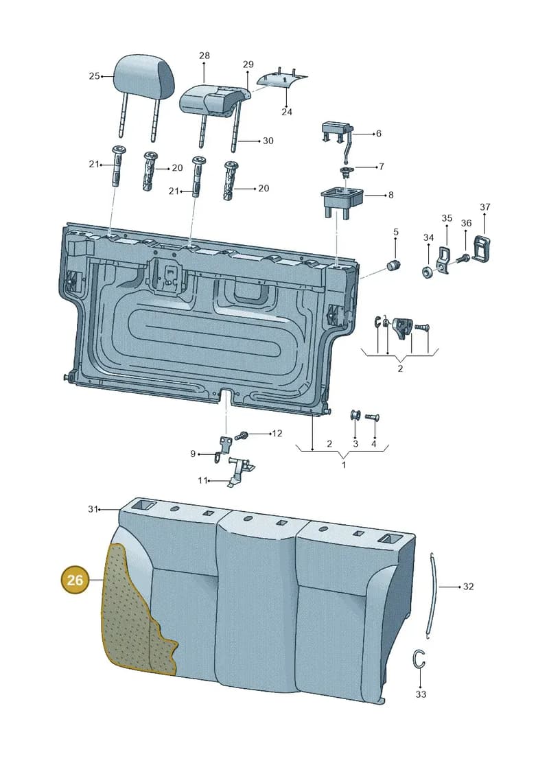 6P0885775A — SEAT Ibiza (2015-) diagram 468885600, position 26