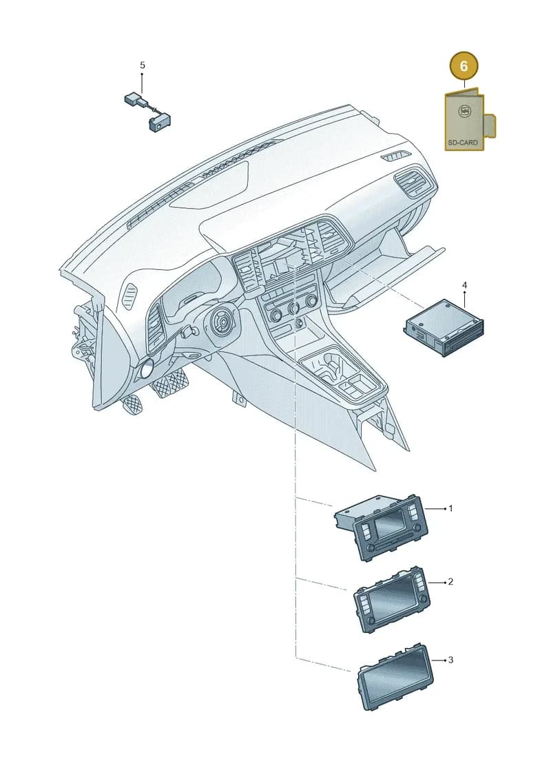 6P0919866M — SEAT Ateca (2016-) diagram 893035000, position 6