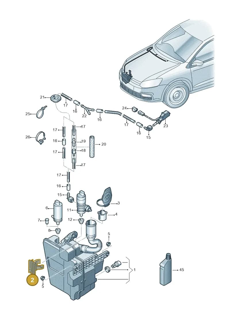 6P0955195 — SEAT Ibiza (2015-) diagram 773955100, position 2