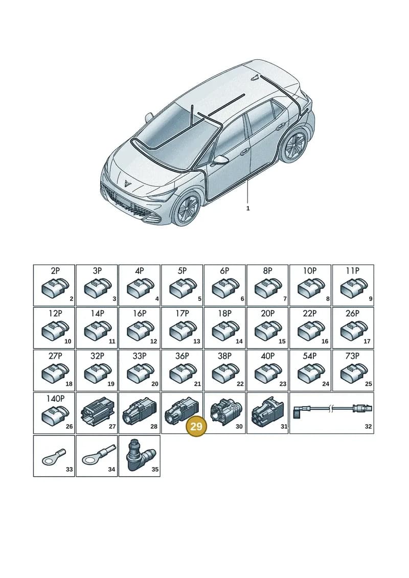 6Q0035576 — SEAT EBoost CUPRA (2021-) diagram 10s971081, position 29