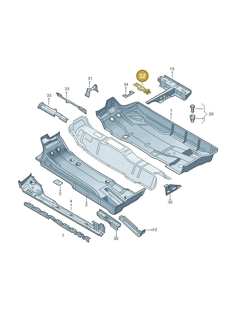 6Q0711355E — SEAT IBIZA                  06> (2005-) diagram 210803100, position 32