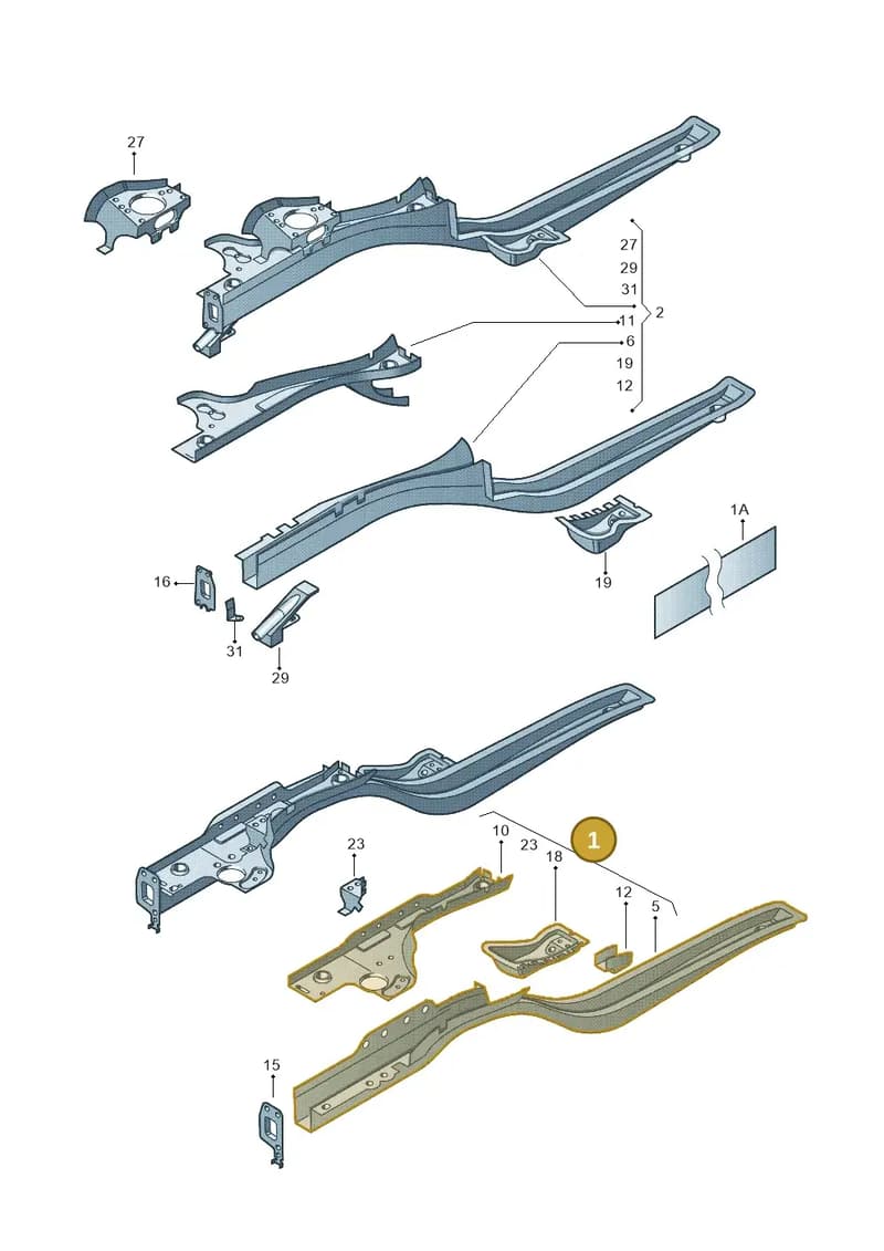 6Q0803091L — SEAT Ibiza Stylance (2015-) diagram 253803000, position 1