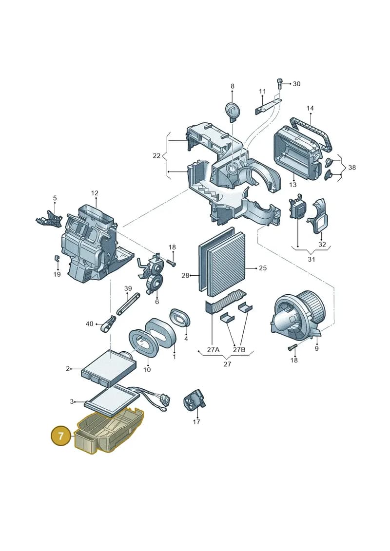 6Q0819875C — SEAT Toledo Reference (2015-2019) diagram 253819250, position 7
