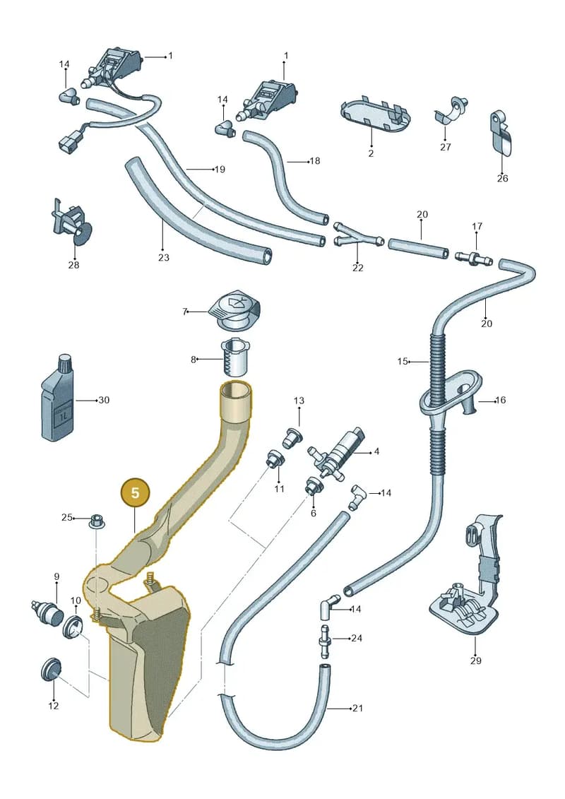 6Q0955453P — SEAT IBIZA                  06> (2005-) diagram 254955100, position 5