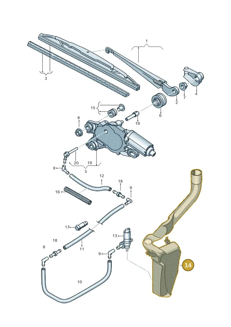 6Q0955453P — SEAT IBIZA                  06> (2005-) diagram 254955200, position 14