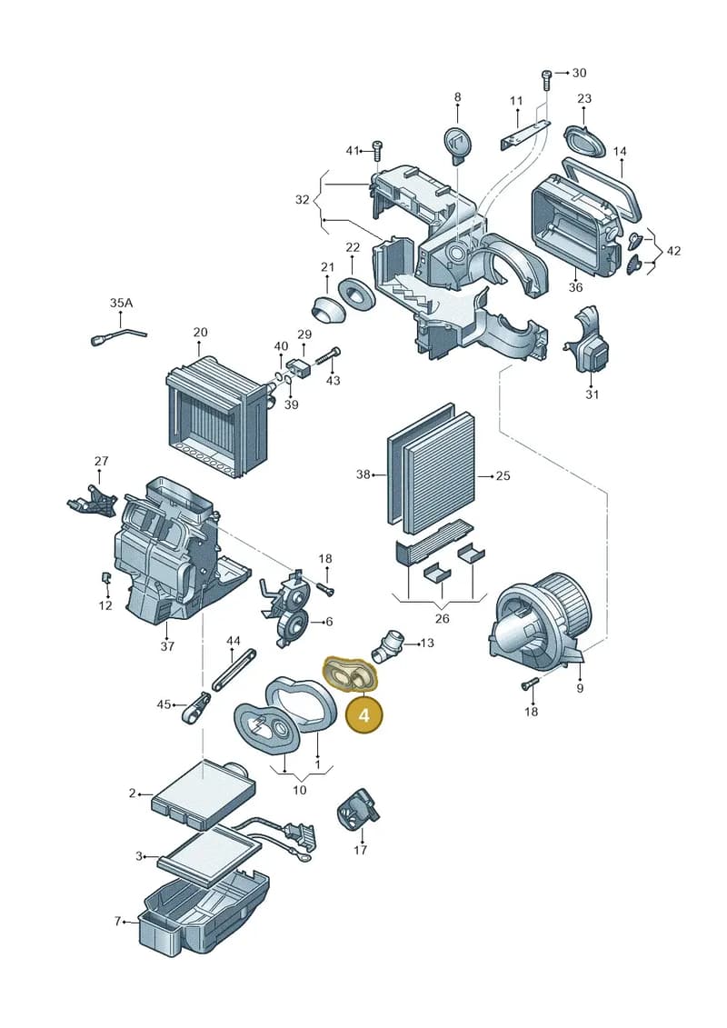 6Q1820609 — Skoda Fabia Scout (2010-2014) diagram 672820110, position 4