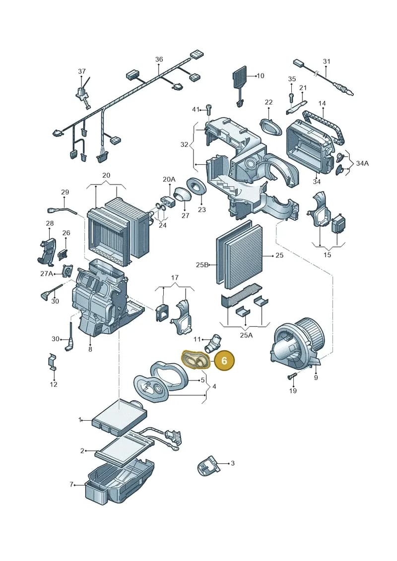 6Q1820609 — Volkswagen Polo (2012-2014) diagram 747820200, position 6