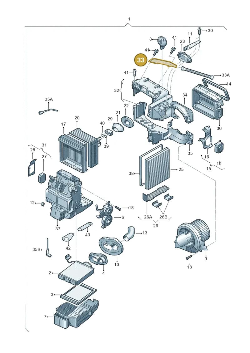 6Q1820723A — Skoda Roomster (2010-2015) diagram 225820100, position 33