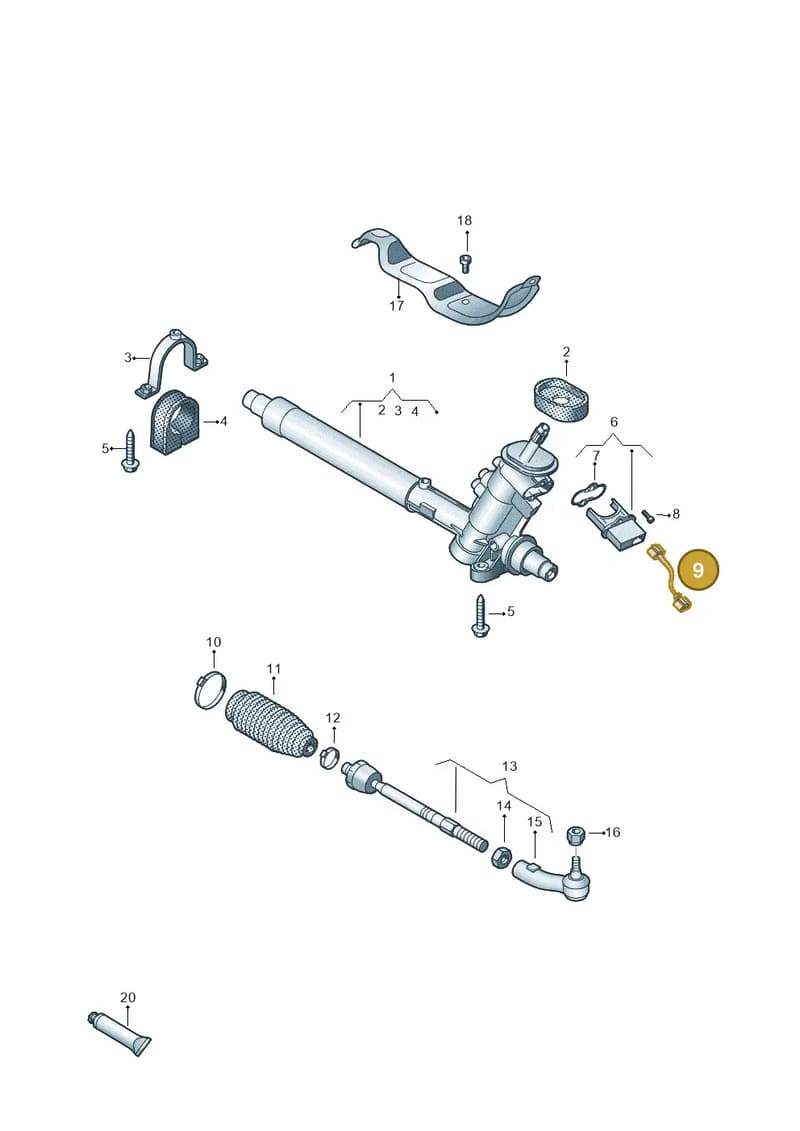 6Q1901129 — SEAT IBIZA                  06> (2005-) diagram 657423400, position 9