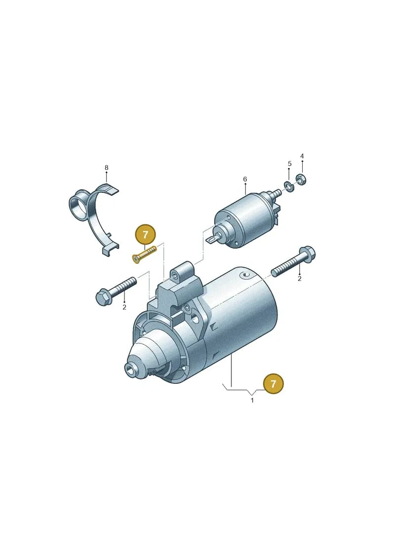 6QE911299 — SEAT Exeo ST Reference (2008-2011) diagram 448911000, position 7