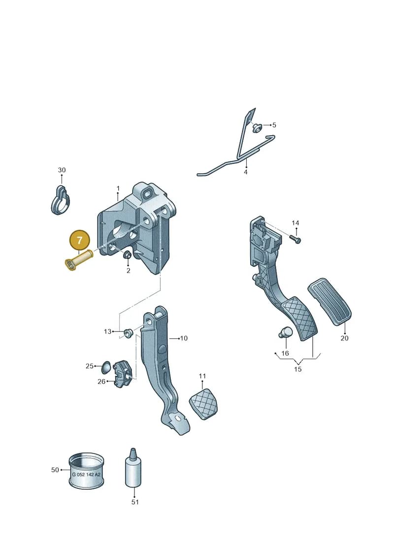 6R1721325 — SEAT Toledo Reference (2012-2015) diagram 672721600, position 7