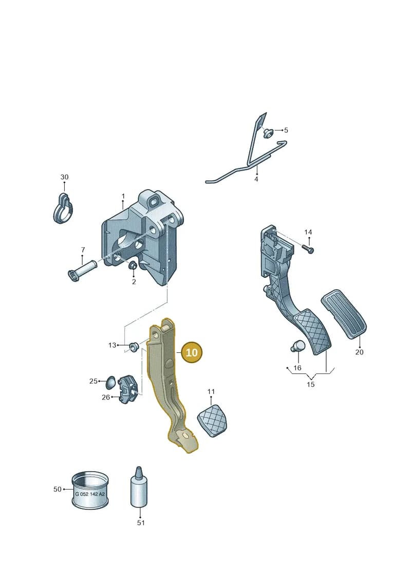 6R1723141 — Skoda Rapid (2012-2022) diagram 672721600, position 10
