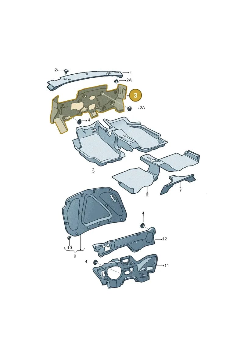 6R1863925C — SEAT Ibiza (2012-) diagram 254863200, position 3