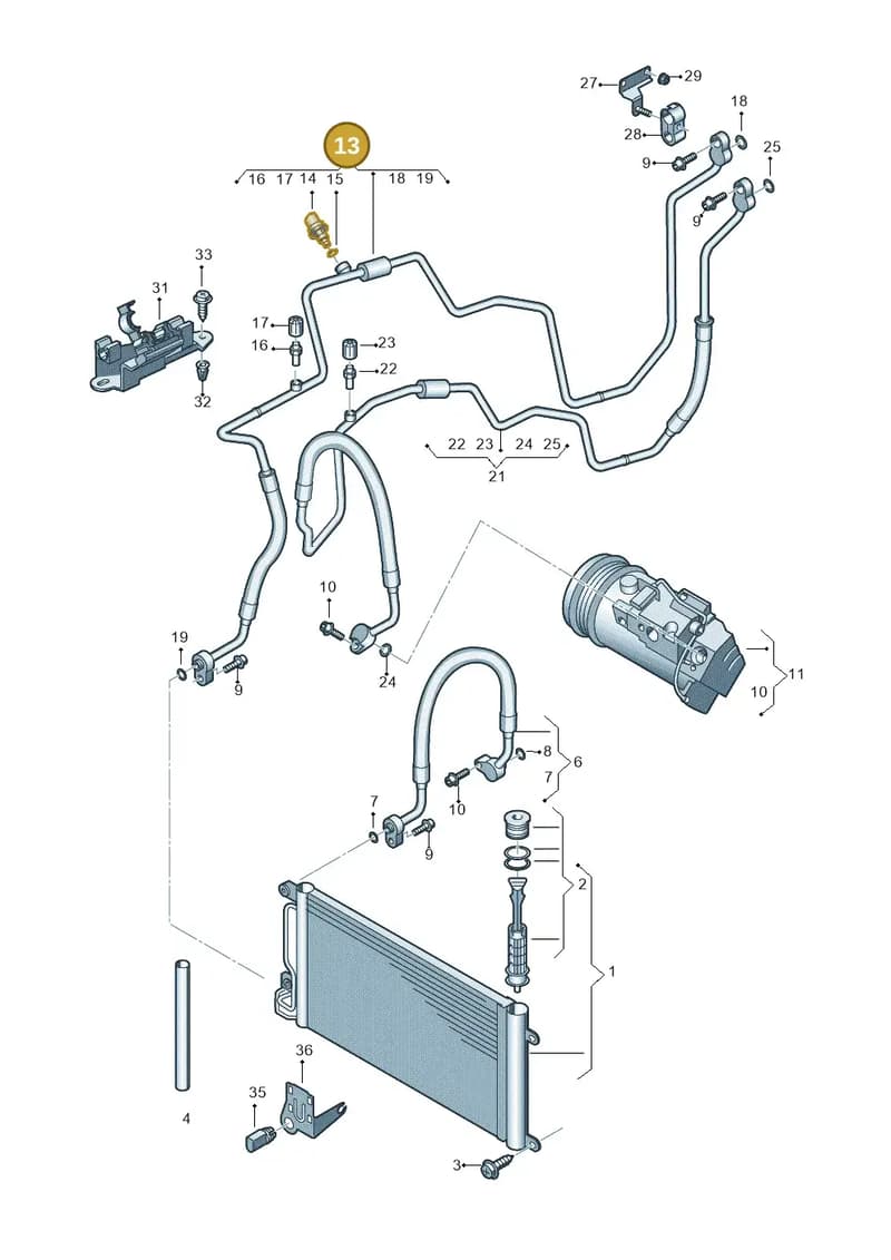6R2820741AB — SEAT Ibiza (2012-) diagram 747260410, position 13