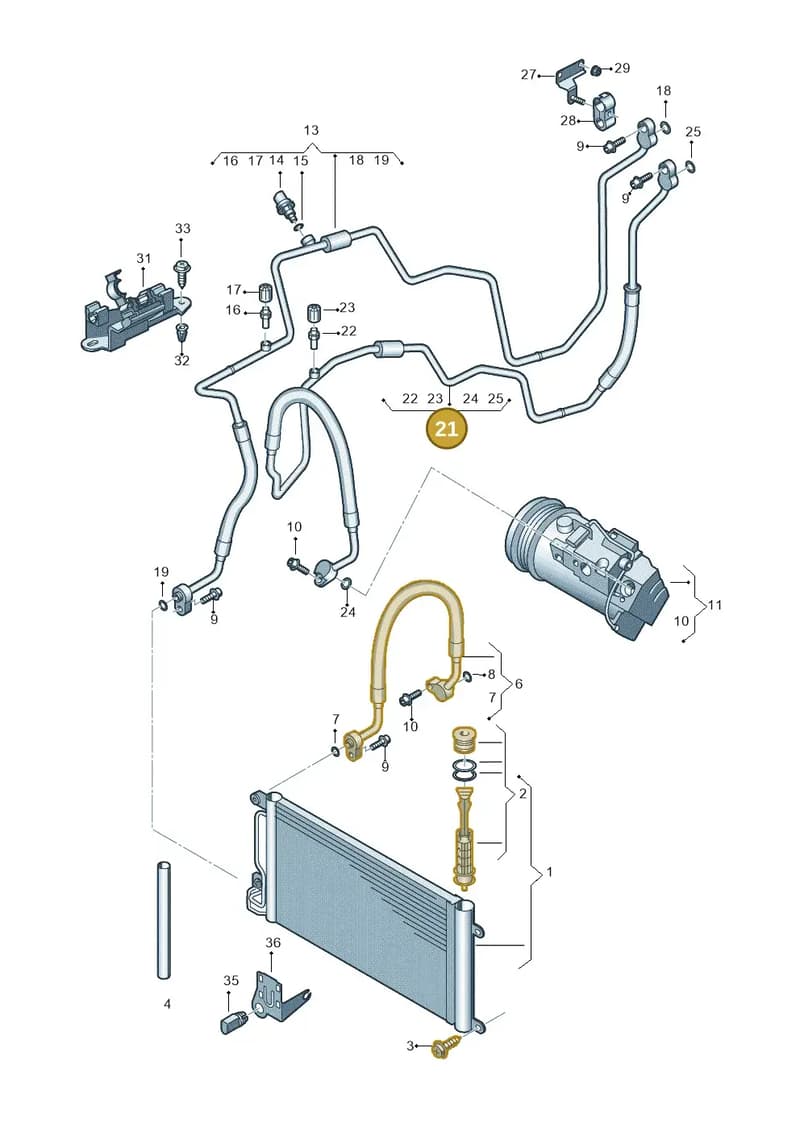 6R2820743AQ — SEAT Ibiza (2012-) diagram 747260410, position 21