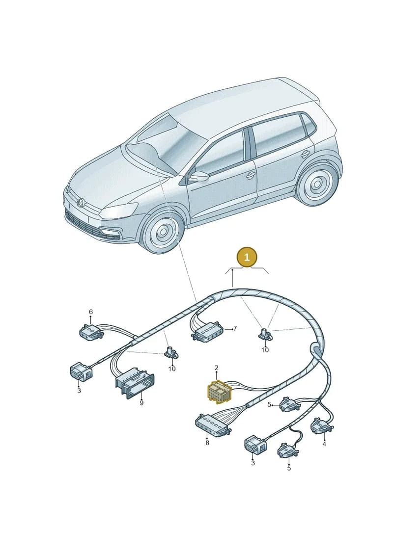 6R2971566L — SEAT Ibiza (2015-) diagram 773972450, position 1