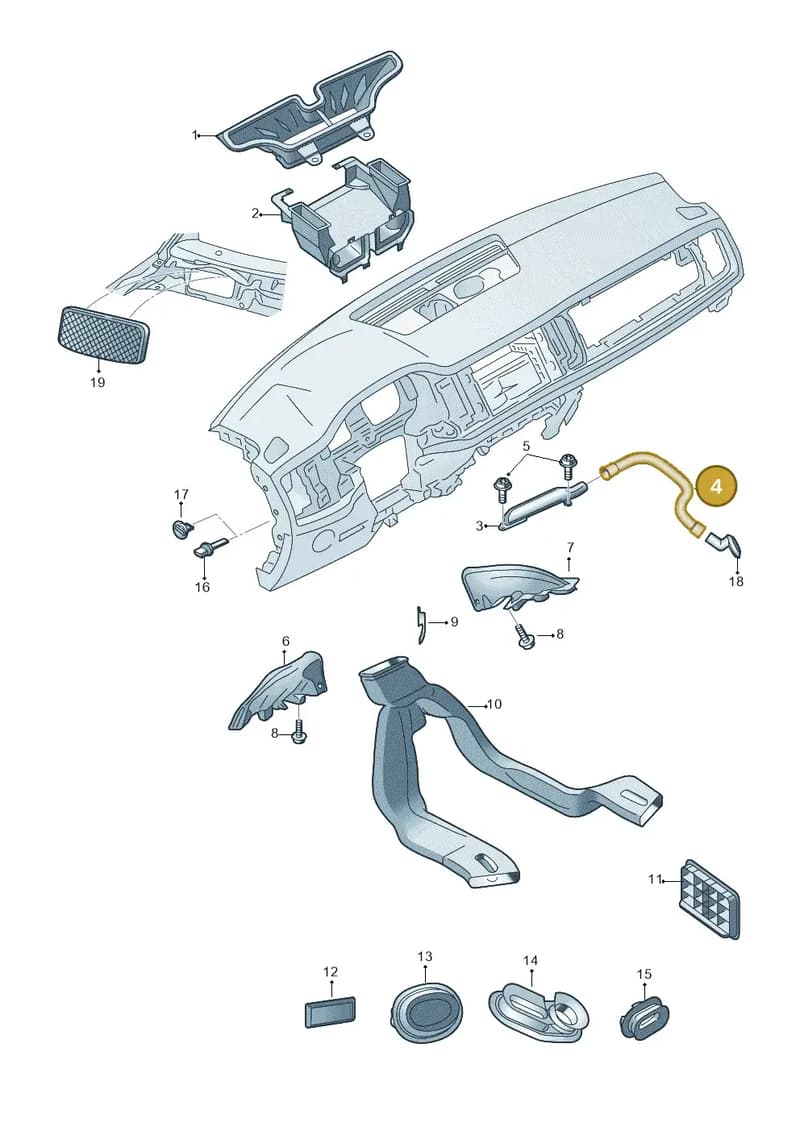 6Y0816311A — Skoda Rapid (2012-2022) diagram 740819110, position 4