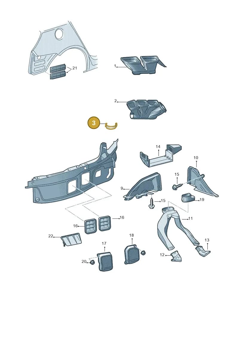 6Y0820245A — Skoda Roomster (2010-2015) diagram 608819300, position 3