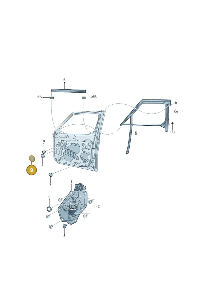 6Y0862317B — Skoda Yeti (2013-2017) diagram 767837600, position 9