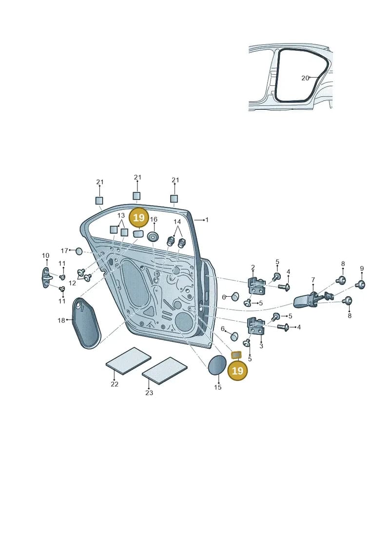 6Y0862317B — Skoda Fabia (2014-2022) diagram 740833100, position 19