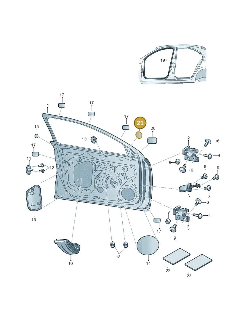 6Y0862317D — SEAT Toledo (2015-2019) diagram 740831100, position 21
