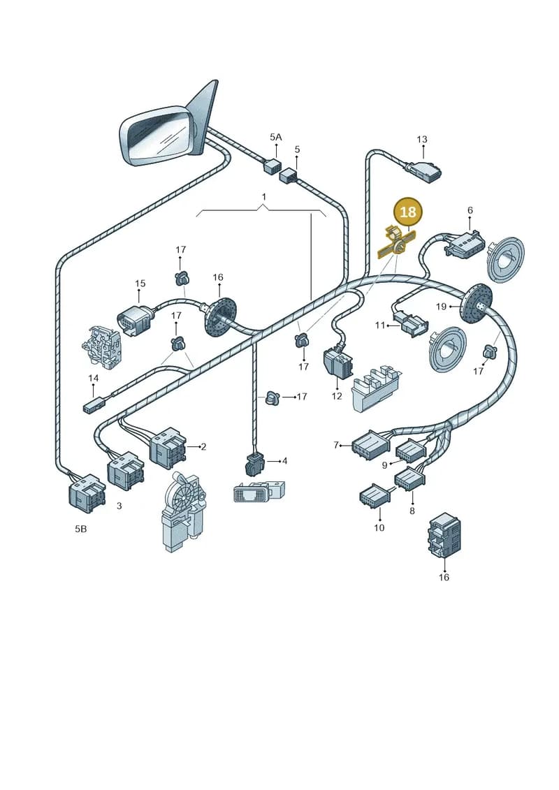 6Y0971738 — Skoda FABIA/COMBI            05> (2004-) diagram 225972350, position 18