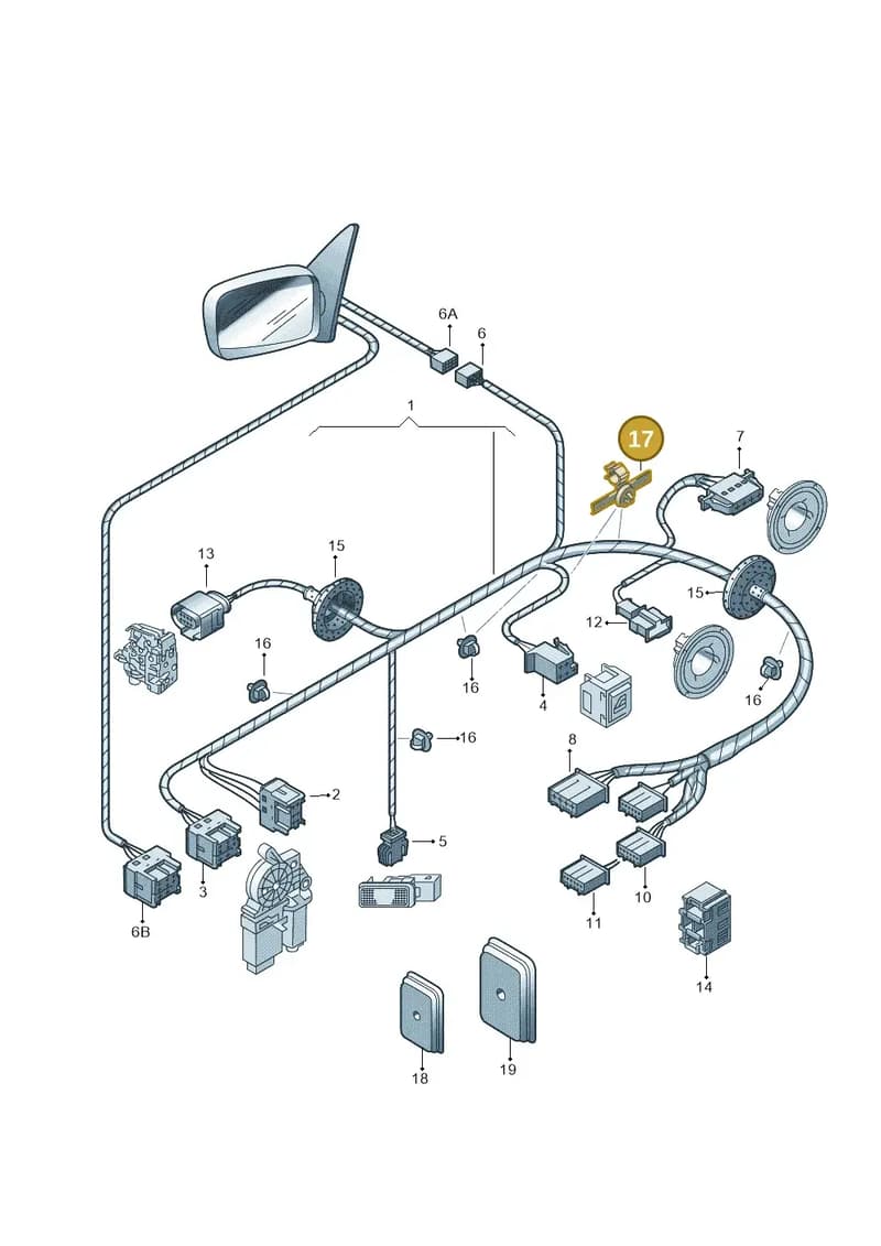 6Y0971738 — Skoda FABIA/COMBI            05> (2004-) diagram 225972370, position 17