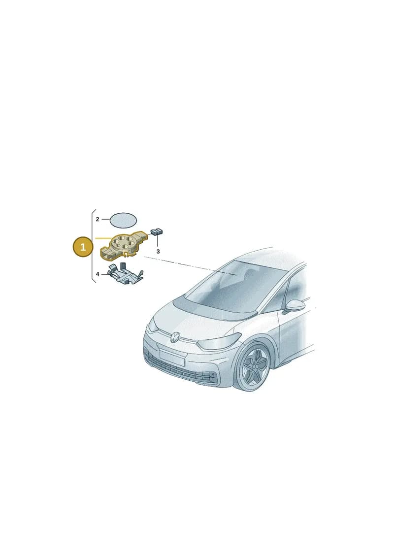 89D955555 — Volkswagen Tiguan (2024-) diagram 12d955005, position 1